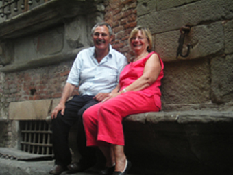 Christa und Ekkehart in Lucca
