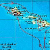 nach vier Tagen erreichten wir das Paradies im Pazifik, die Hawaii - Insleln  4000 km von Los Angeles entfernt  (2.181 Nautical Miles) Insgesamt waren wir 6.018 sm = 9.685 km unterwegs.